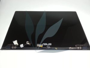Module écran QHD complet (dalle, vitre capot noir, charnières, câbles) neuf d'origine Asus pour Asus UX301LA
