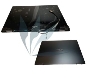 Module écran tactile full HD gris complet(capot, tactile, charnières, dalle, câbles) neuf d'origine Asus pour Asus TP412FA