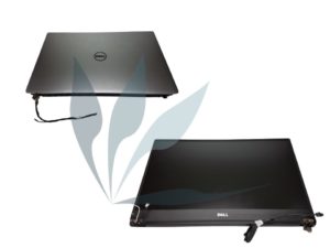 Module écran complet non tactile argent (dalle + capot argent + charnières + câbles) full HD pour Dell XPS 13 9350