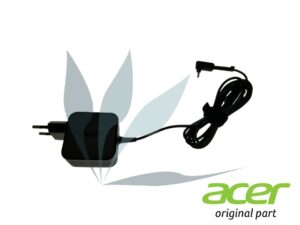 Chargeur 45W noir prise murale europ&eacute;enne neuf d'origine Acer pour Acer Travelmate TMX514-51