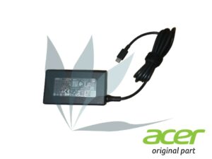 Chargeur 65W type USB-C neuf d'origine Acer pour Acer Travelmate TMP215-55-TCO