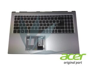 Clavier fran&ccedil;ais r&eacute;tro-&eacute;clair&eacute; avec repose-poignets argent neuf d'origine Acer pour Acer Aspire A515-56