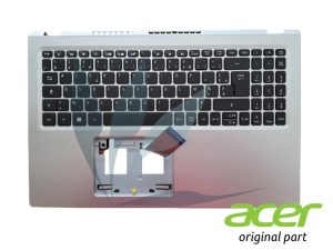 Clavier fran&ccedil;ais avec repose-poignets argent neuf d'origine Acer pour Acer Aspire A315-35